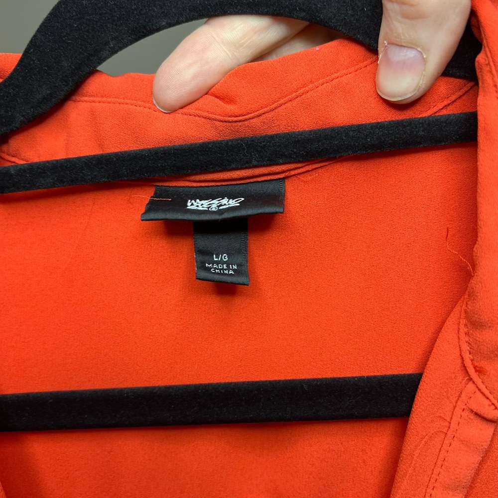 Orange portifino blouse